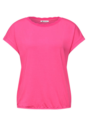 T-Shirt mit Rundhals und Deko-Tape