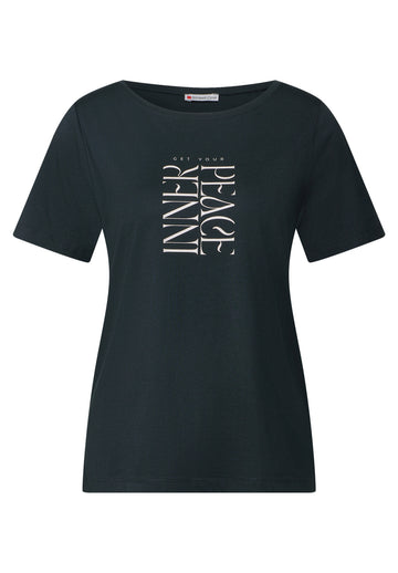 T-Shirt mit Wording Print