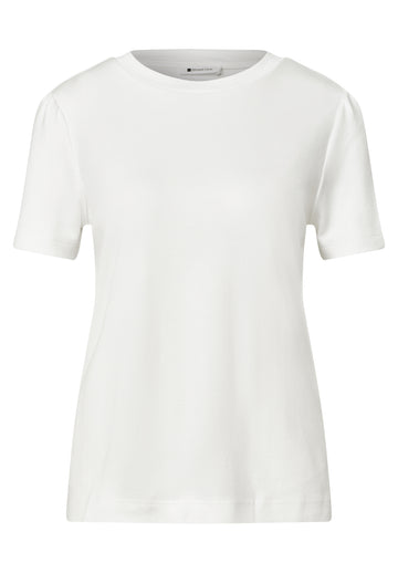 T-Shirt mit gerafftem Ärmel