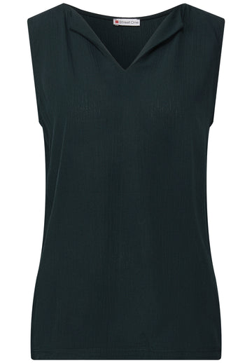 Top mit Split Neck