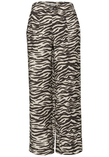 Wide Leg Hose im Loose Fit mit Animal Print