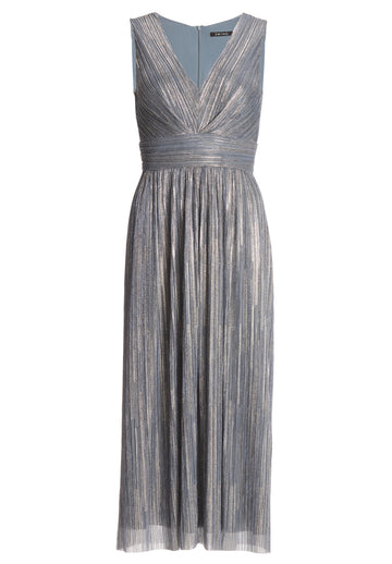 Cocktailkleid aus glänzendem Plissee