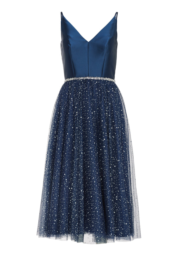 Swing Cocktailkleider  dunkelblau