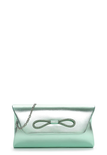 AMALIA LOOP Clutch in Metallic-Optik
