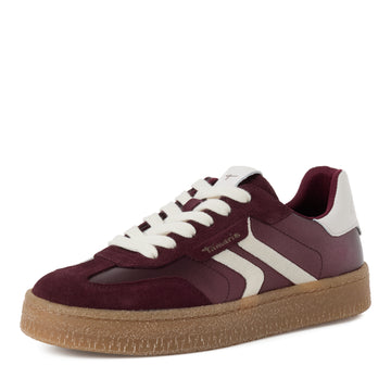 Leder-Sneaker mit Schnürung