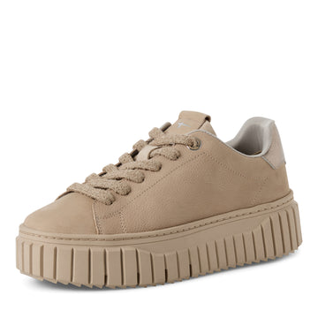Leder-Sneaker mit Schnürung