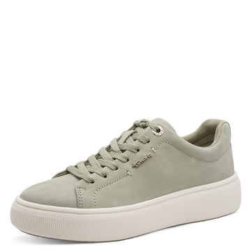 Leder-Sneaker mit Schnürung