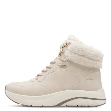 Stiefelette mit Kunstpelzkragen