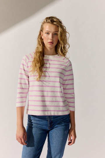 3/4 Arm Shirt mit Streifen