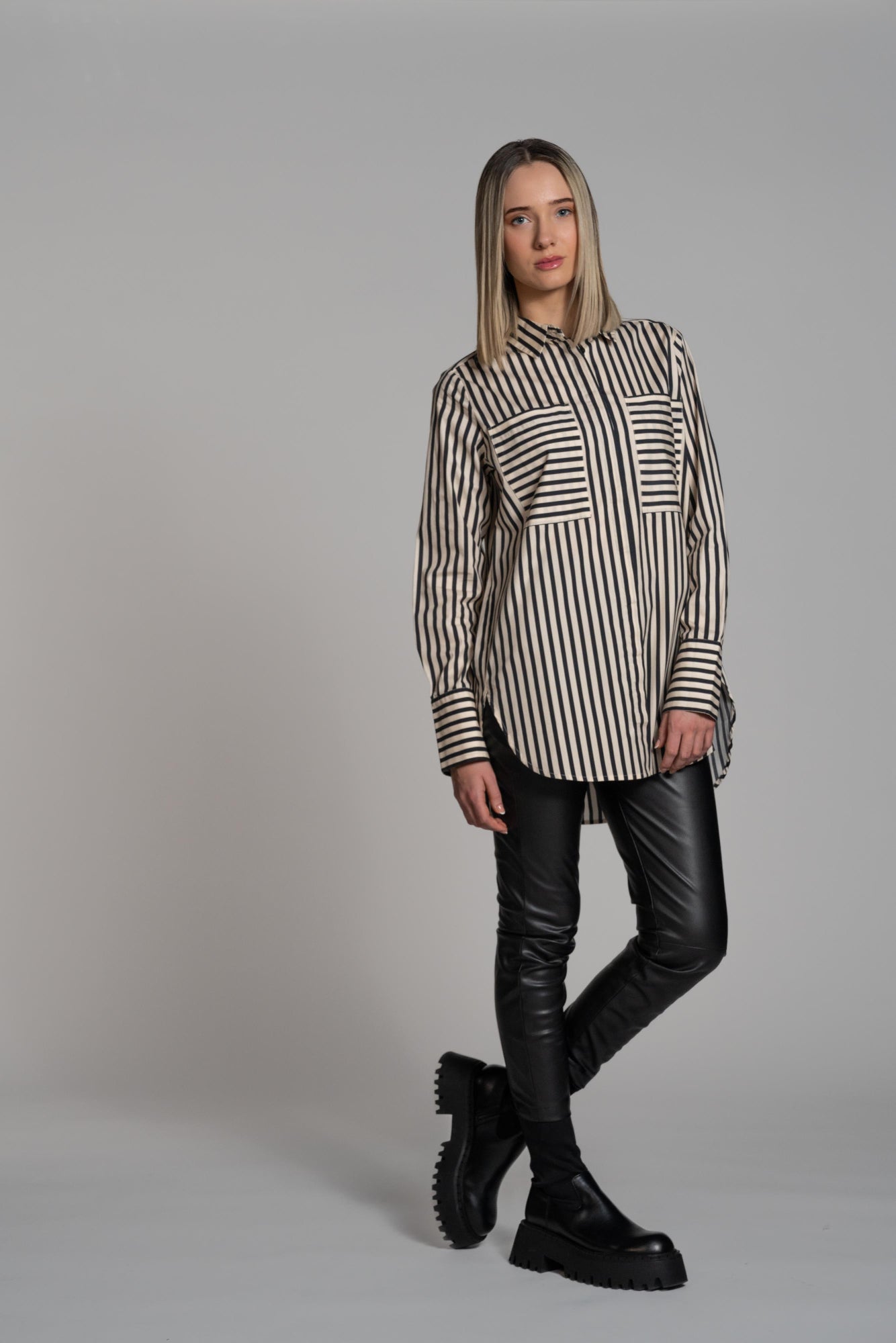 The Fashion People Blusen  grau