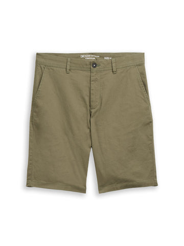 Chino-Shorts mit Logo-Stickerei