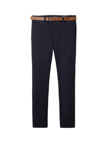 Chino Hose mit Gürtel