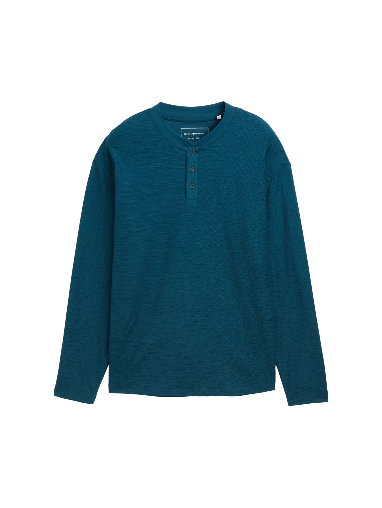 Tom Tailor Denim Langarmshirts  petrol