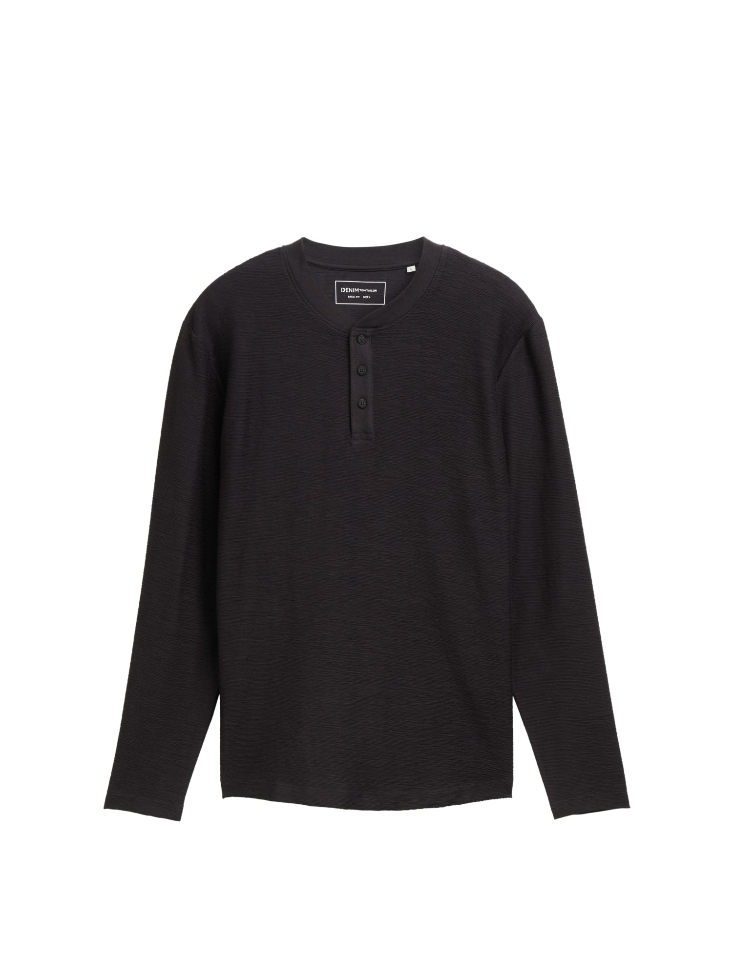 Tom Tailor Denim Langarmshirts  schwarz