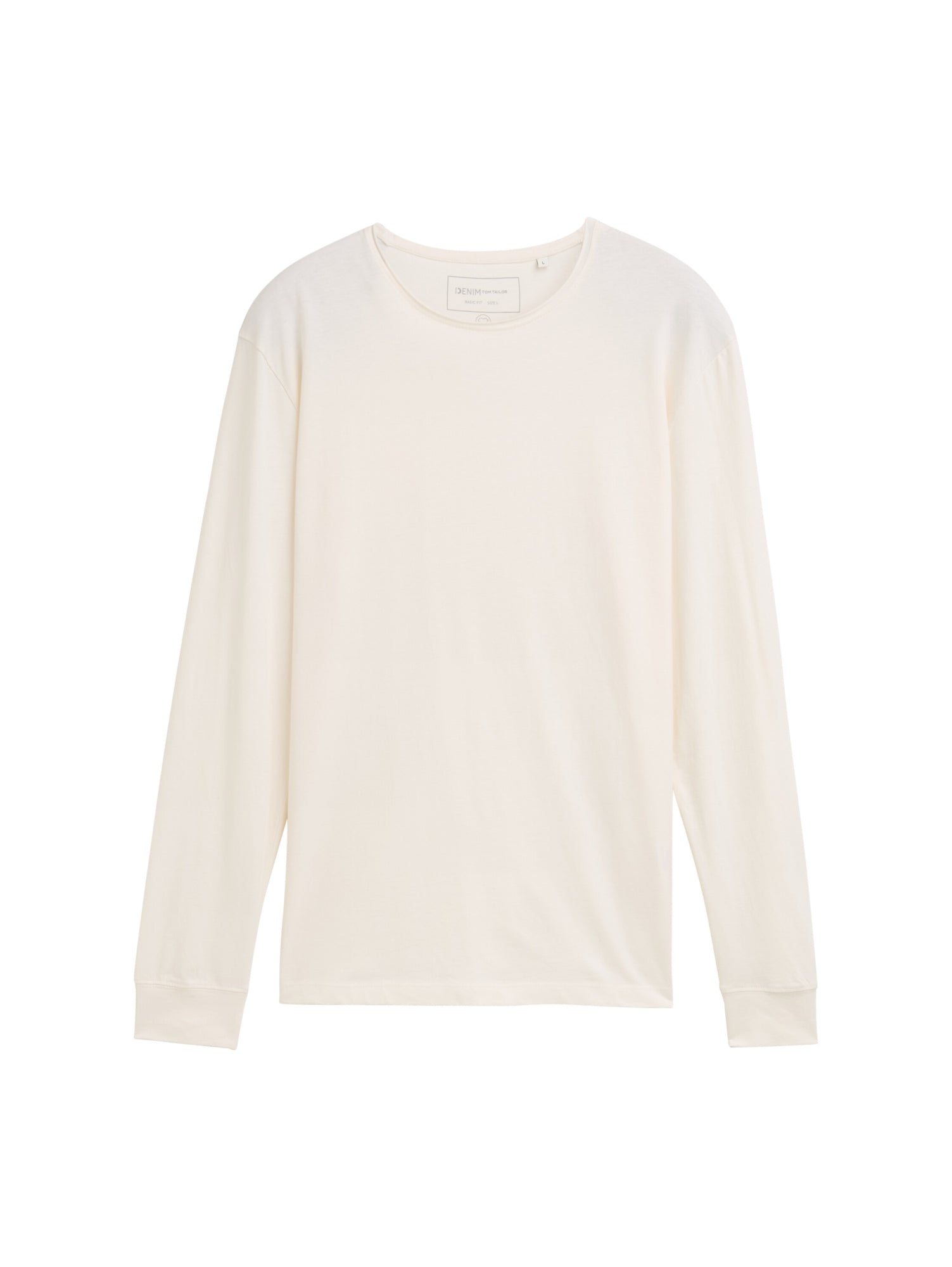Tom Tailor Denim Langarmshirts  creme