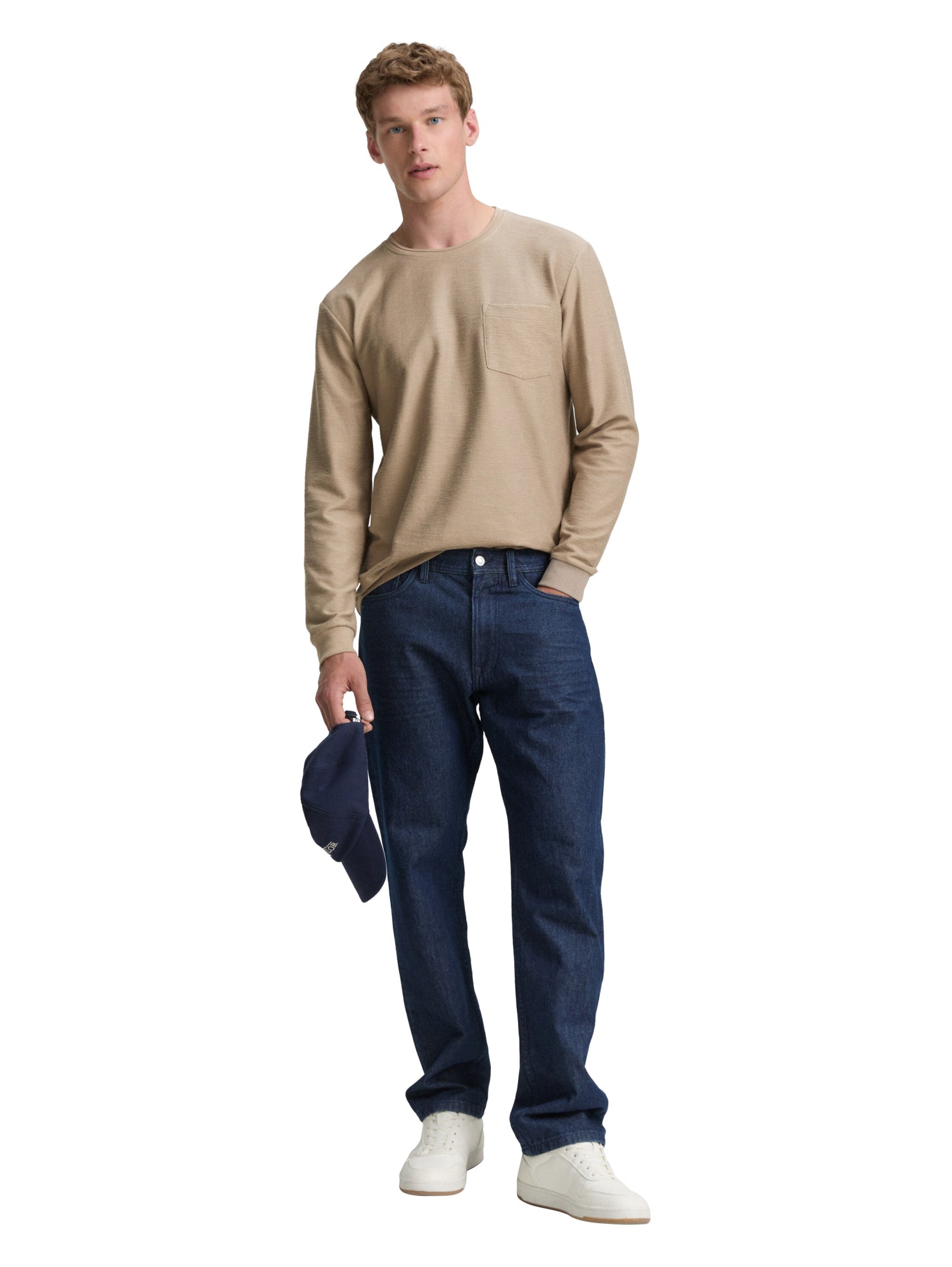 Tom Tailor Denim Langarmshirts  braun