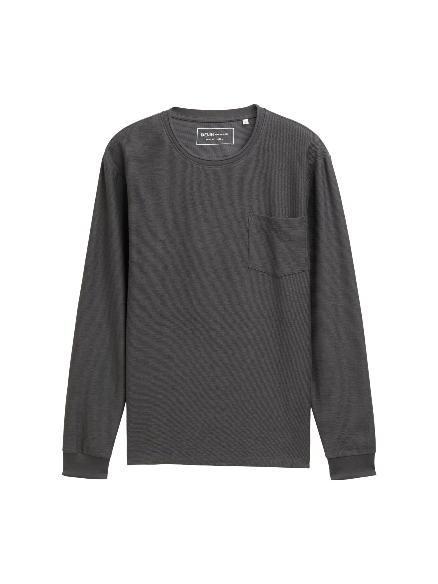 Tom Tailor Denim Langarmshirts  grau