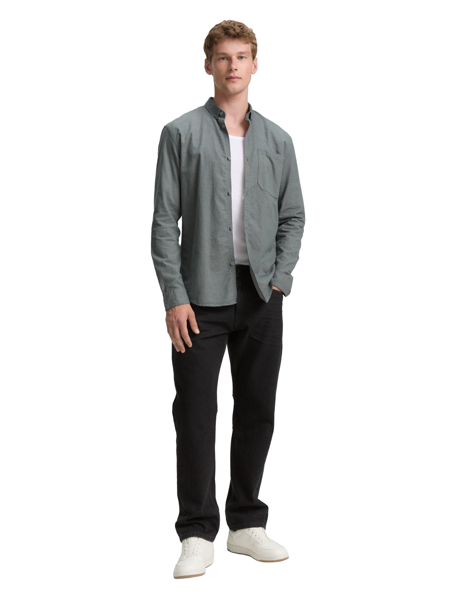 Tom Tailor Denim Hemden  grün