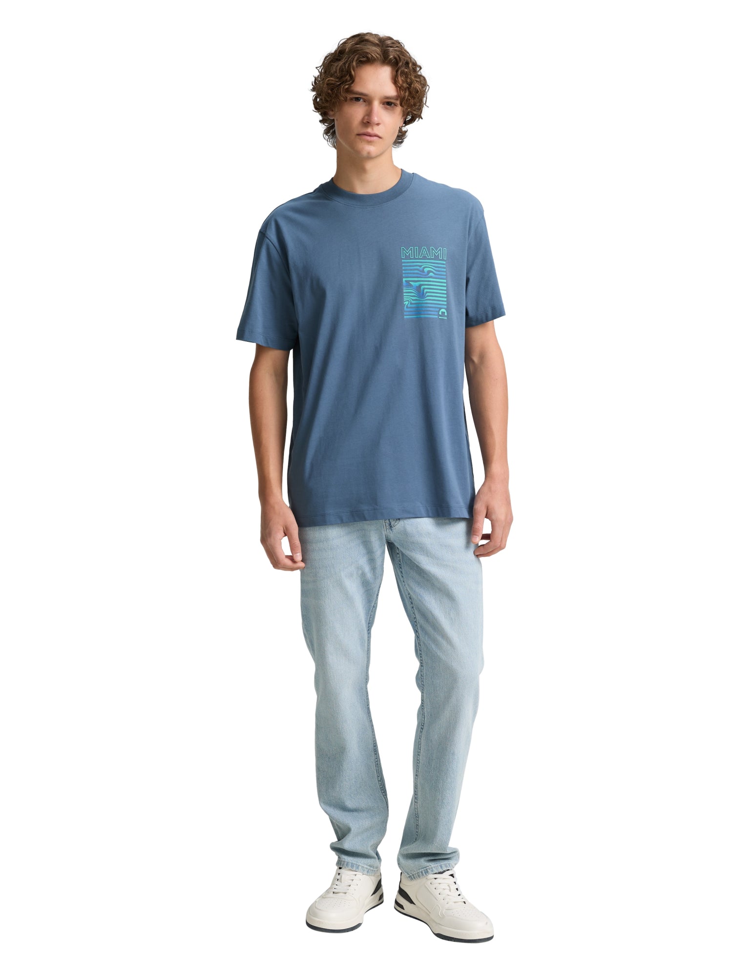 Tom Tailor Denim T-Shirts  blau