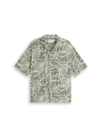 Resort-Kurzarmhemd mit Muster