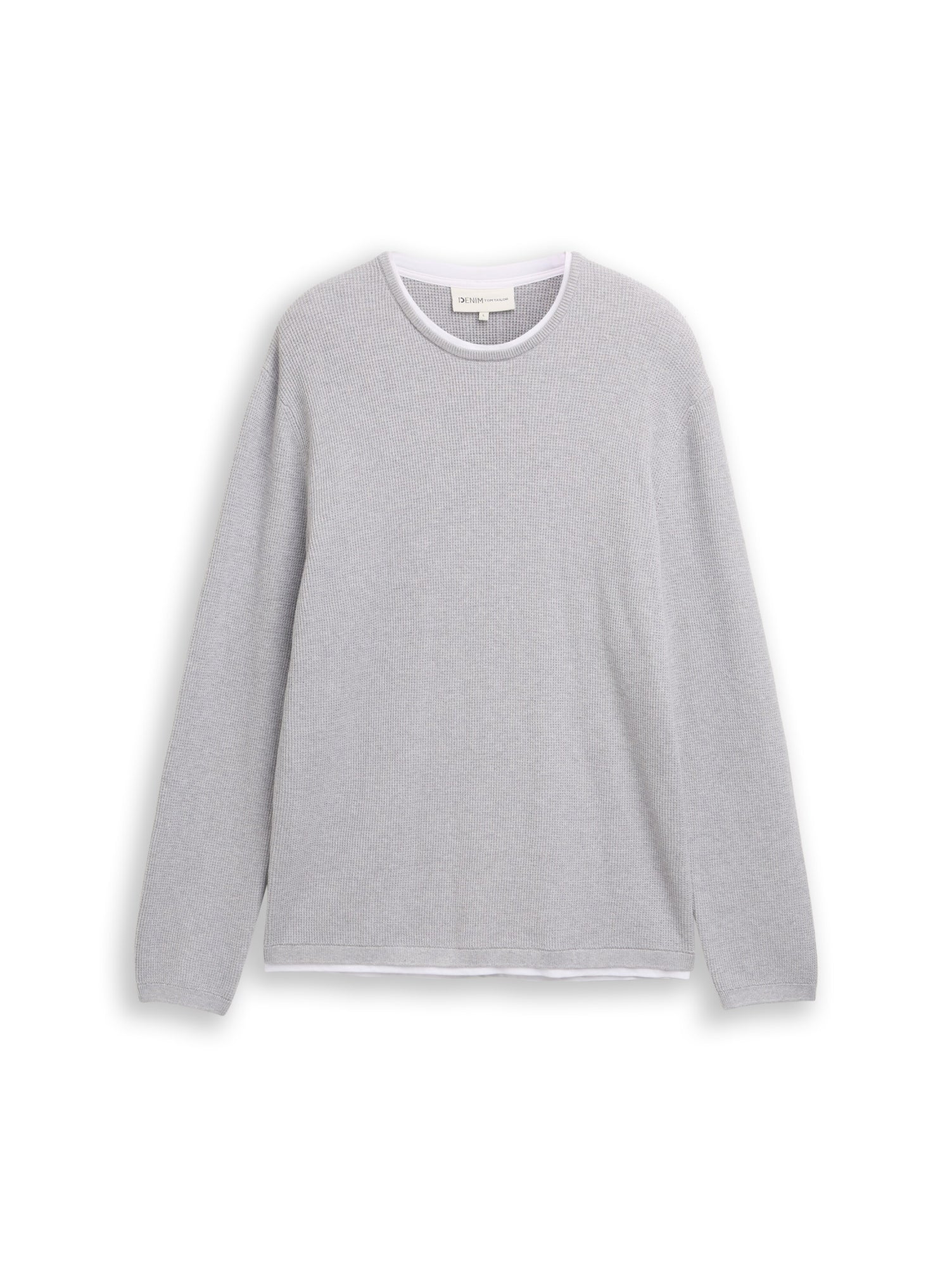Tom Tailor Denim Pullover  hellgrau