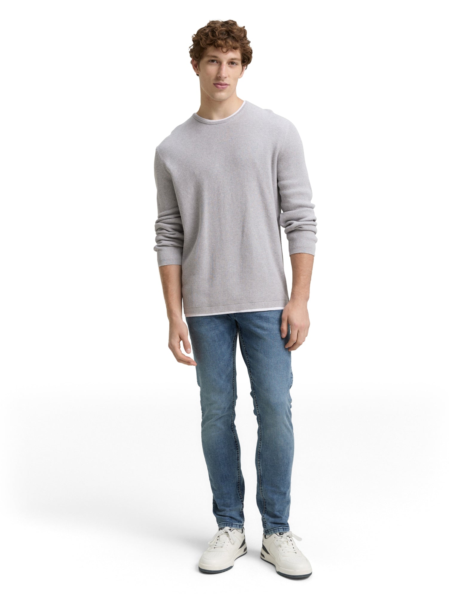 Tom Tailor Denim Pullover  hellgrau