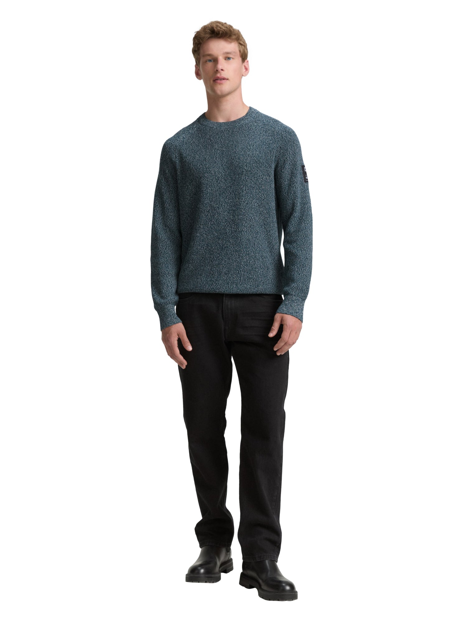 Tom Tailor Denim Pullover  grün