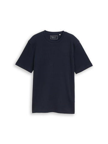 T-Shirt in Waffel-Optik im Basic Fit