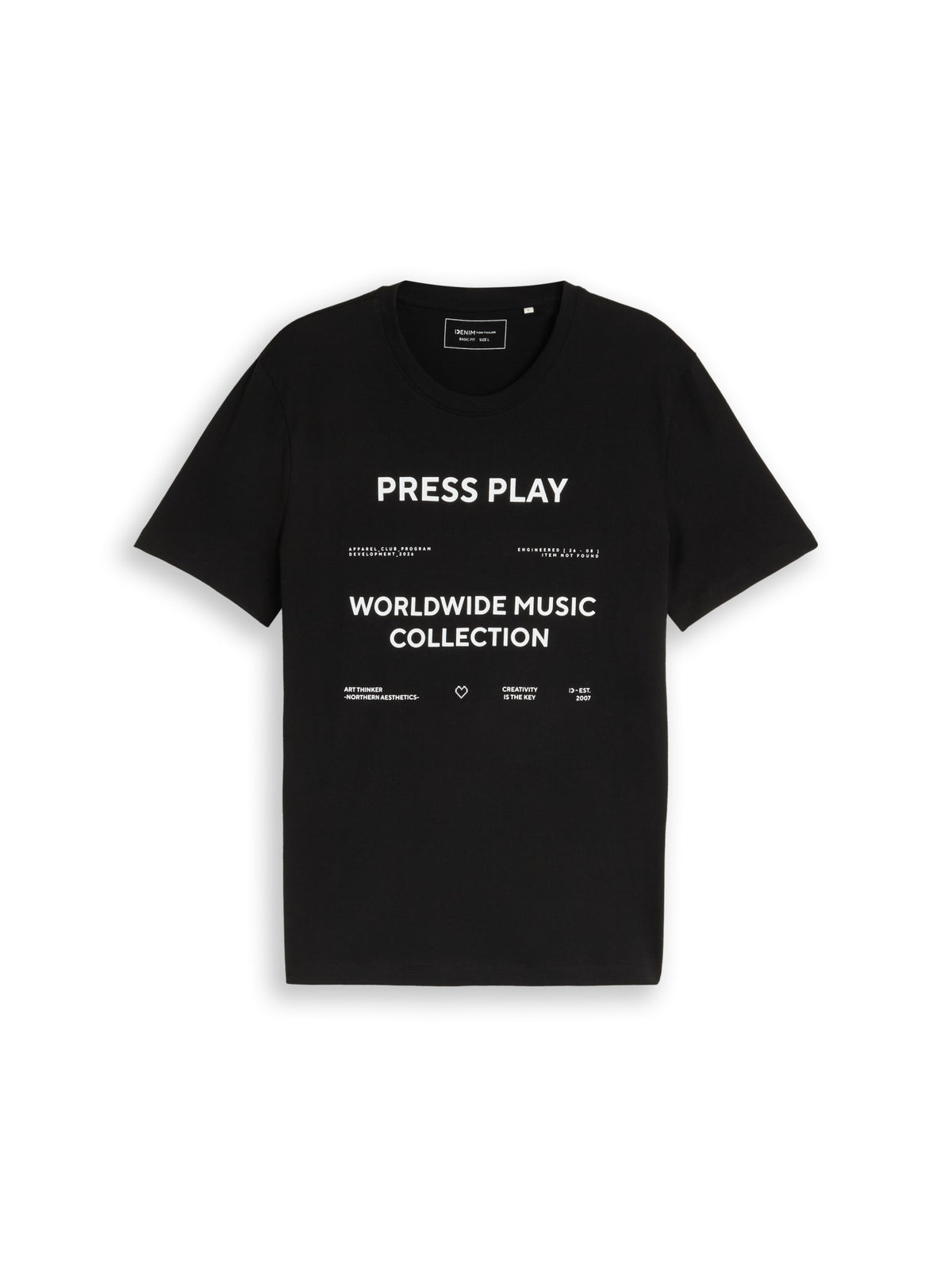 Tom Tailor Denim T-Shirts  schwarz