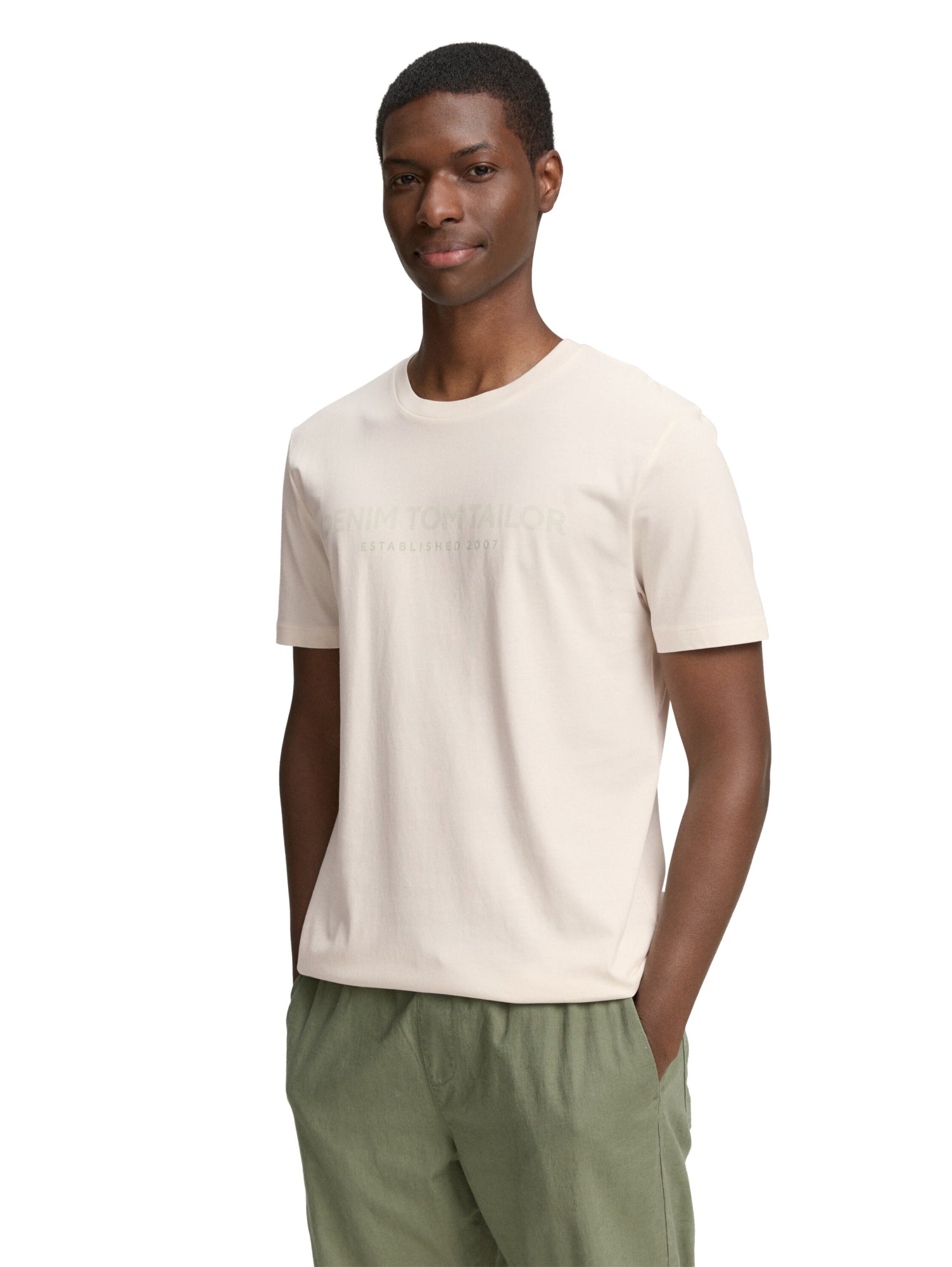 Tom Tailor Denim T-Shirts  beige