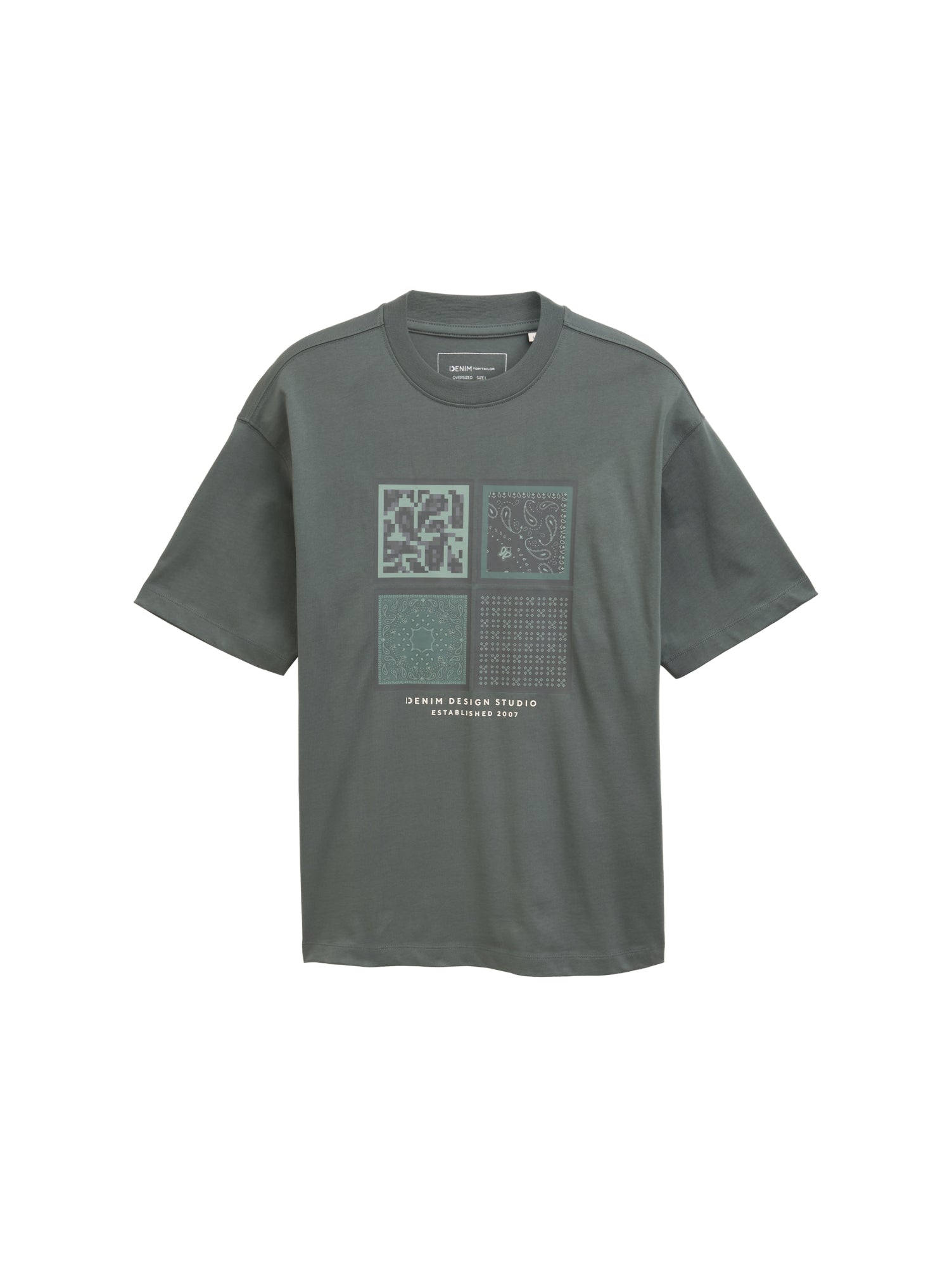 Tom Tailor Denim T-Shirts  grün