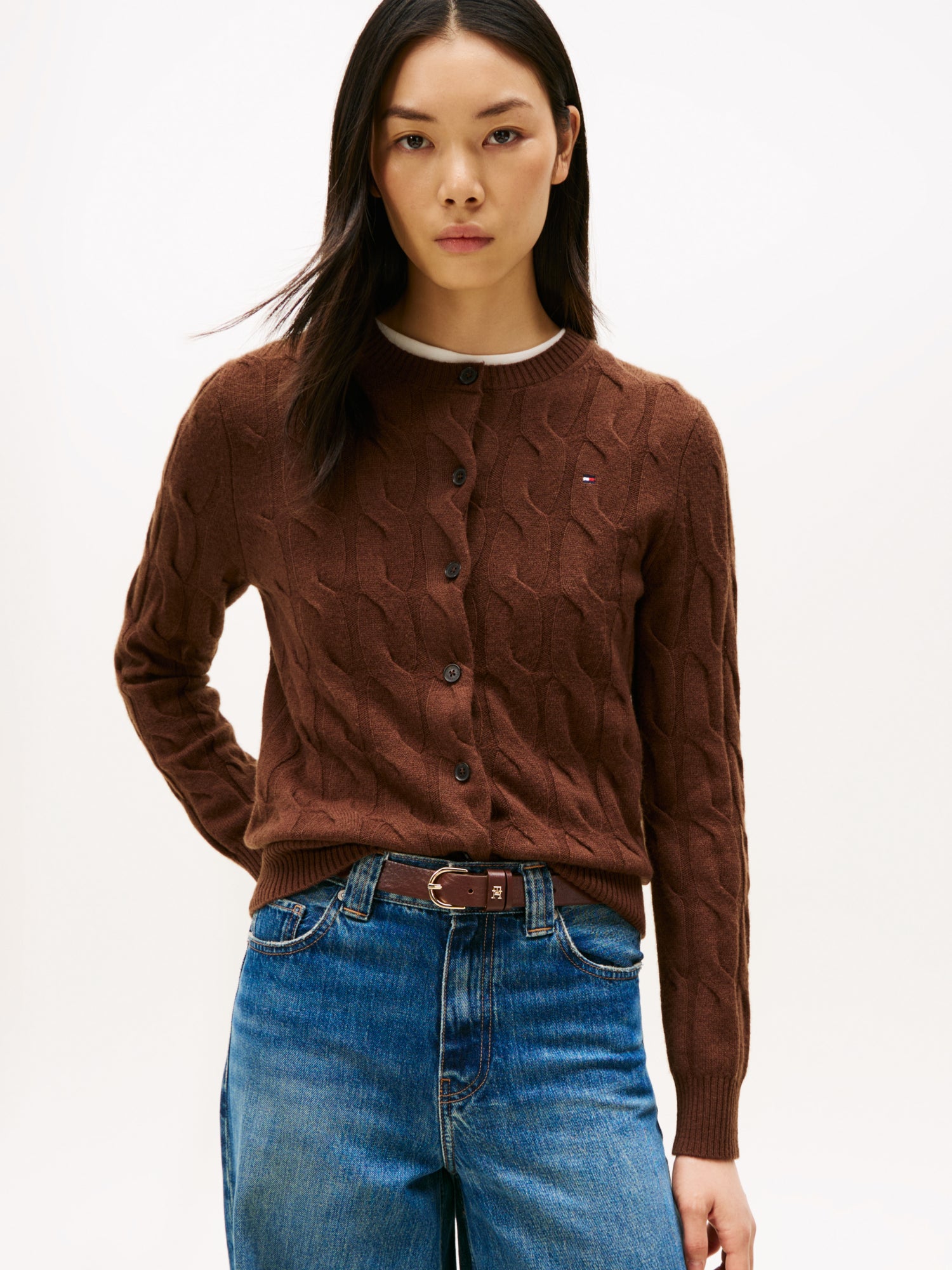 Tommy Hilfiger Strickjacken  braun