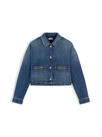Cropped Jeansjacke