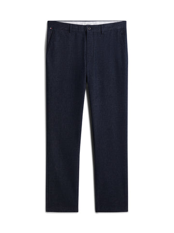DENTON Gerade Hose in Slim Fit mit Piqué-Struktur