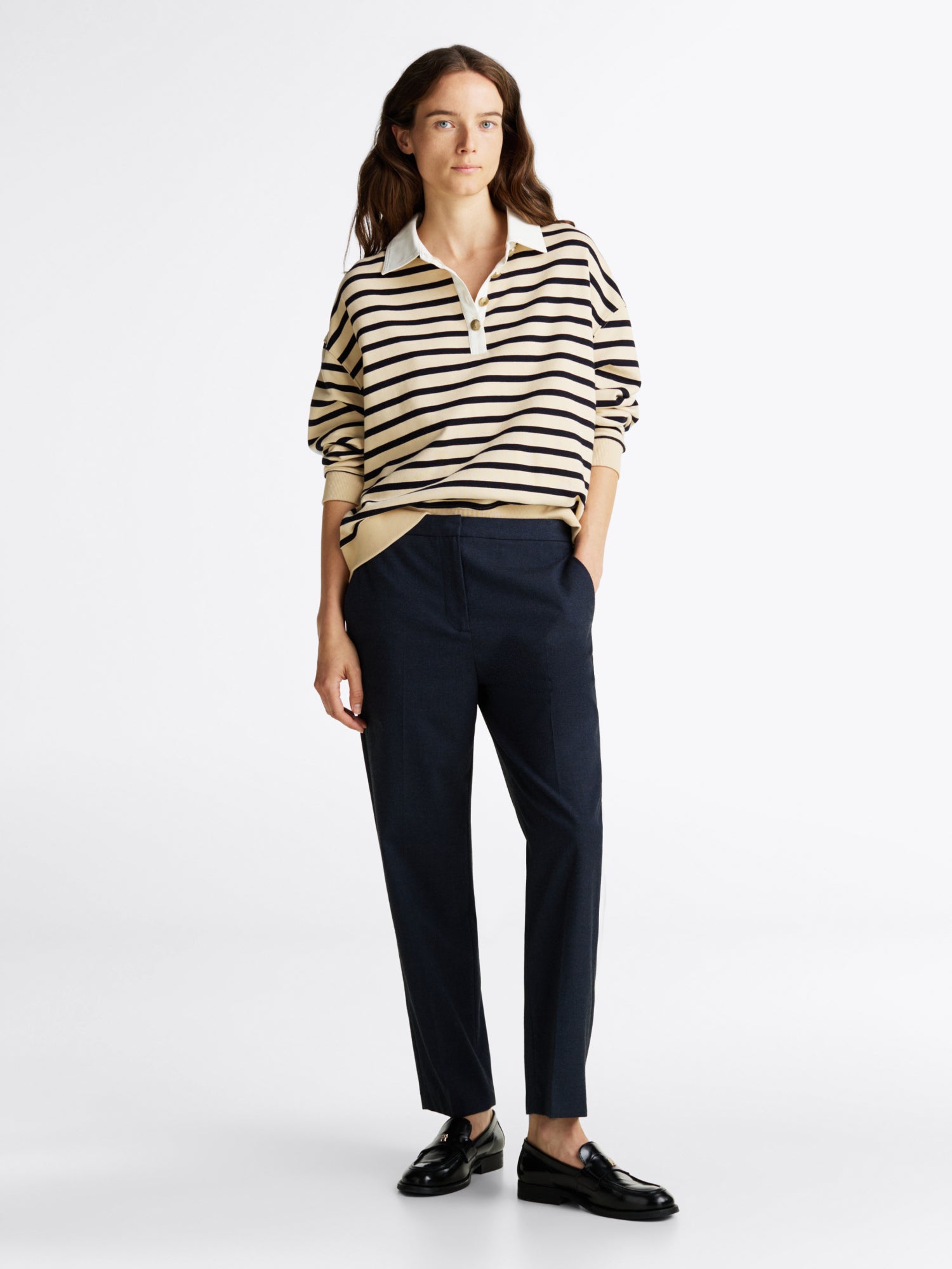 Tommy Hilfiger Businesshosen  dunkelblau