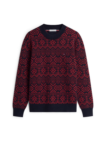 Relaxed Fit Pullover mit Fair Isle-Muster