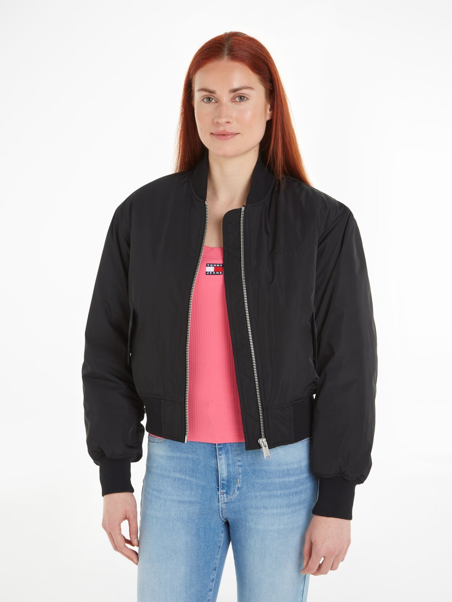 Tommy Jeans Leichte Jacken  schwarz