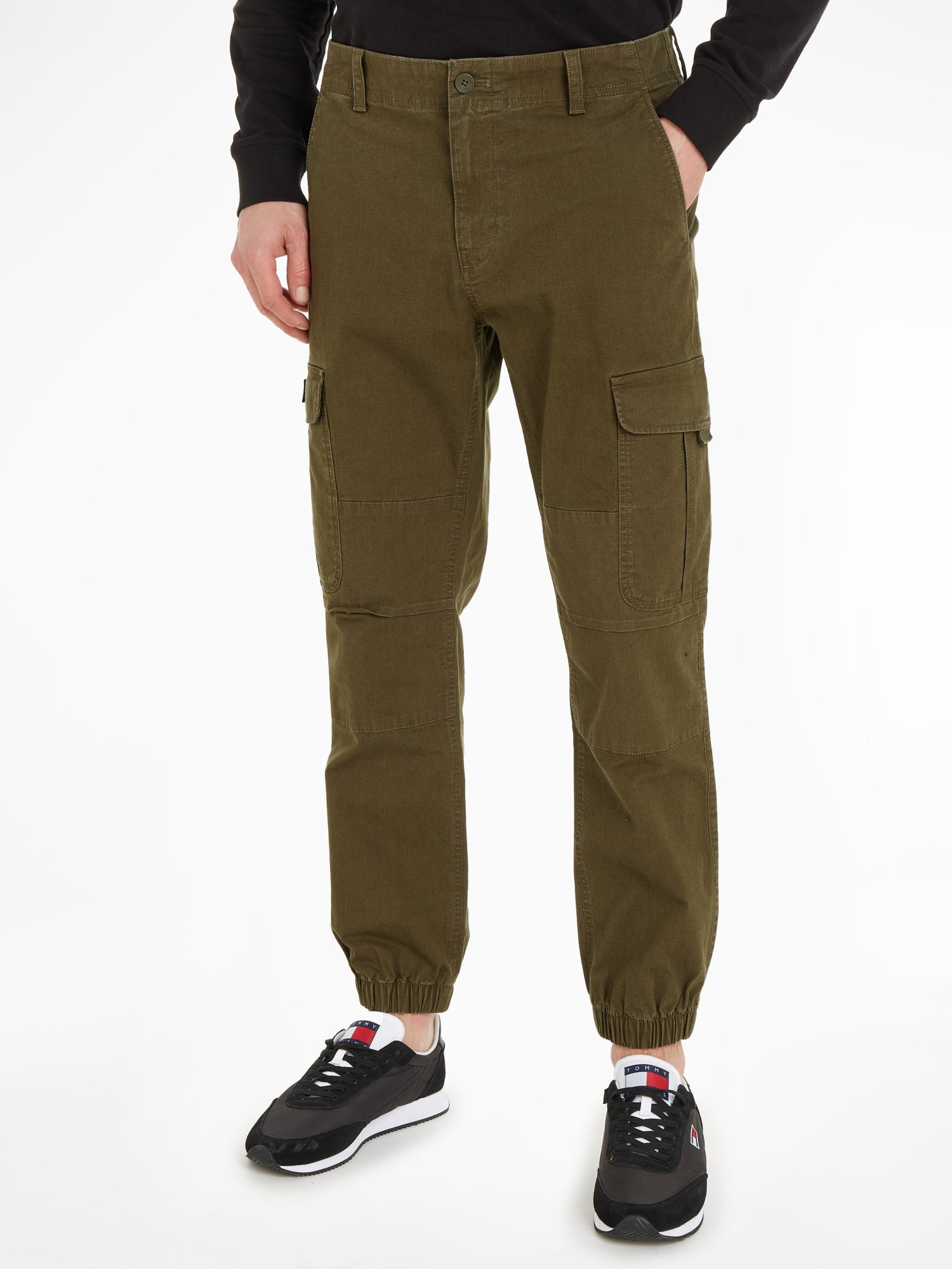 Tommy Jeans Cargohosen  oliv