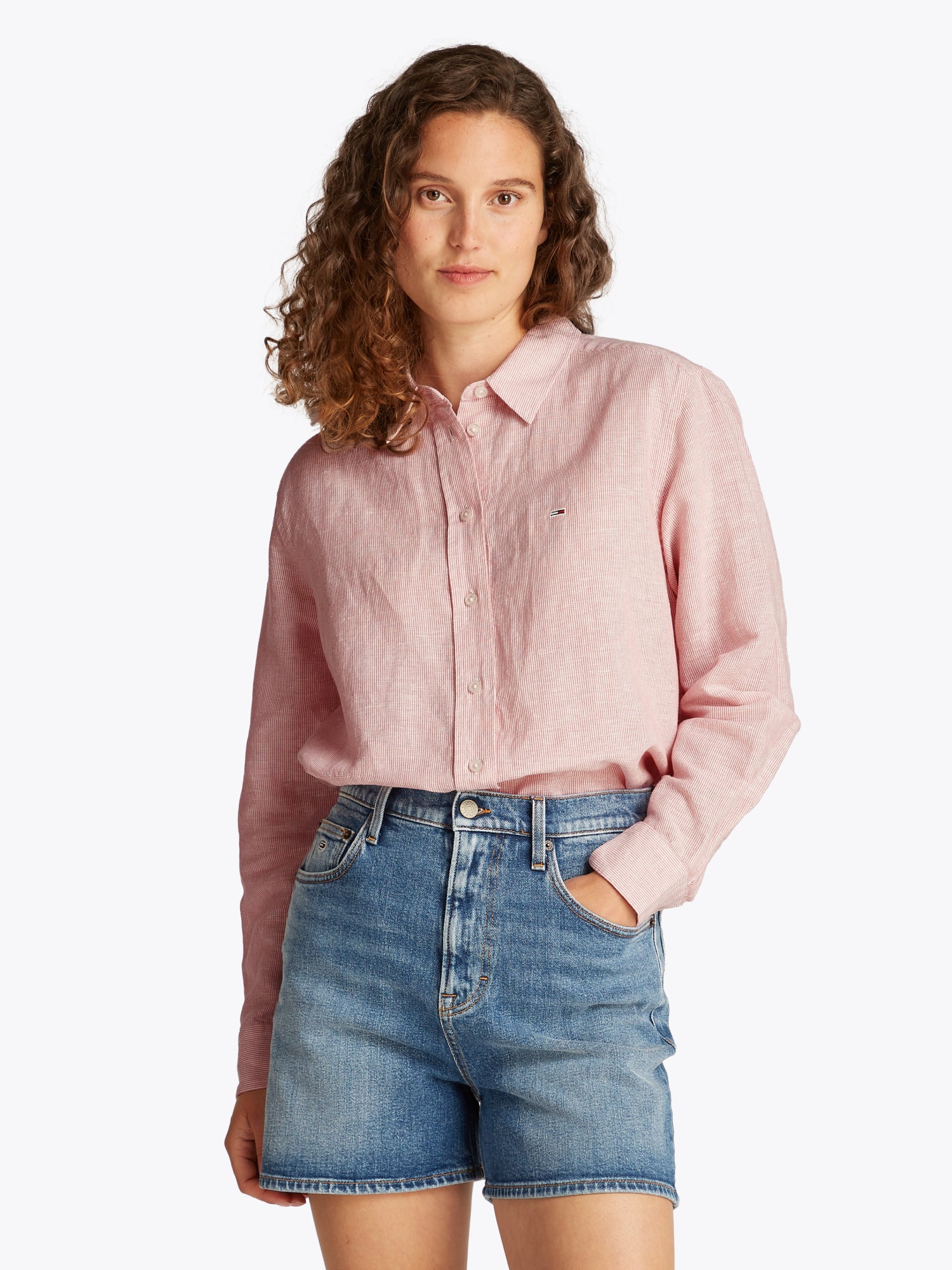 Tommy Jeans Hemdblusen  rosa