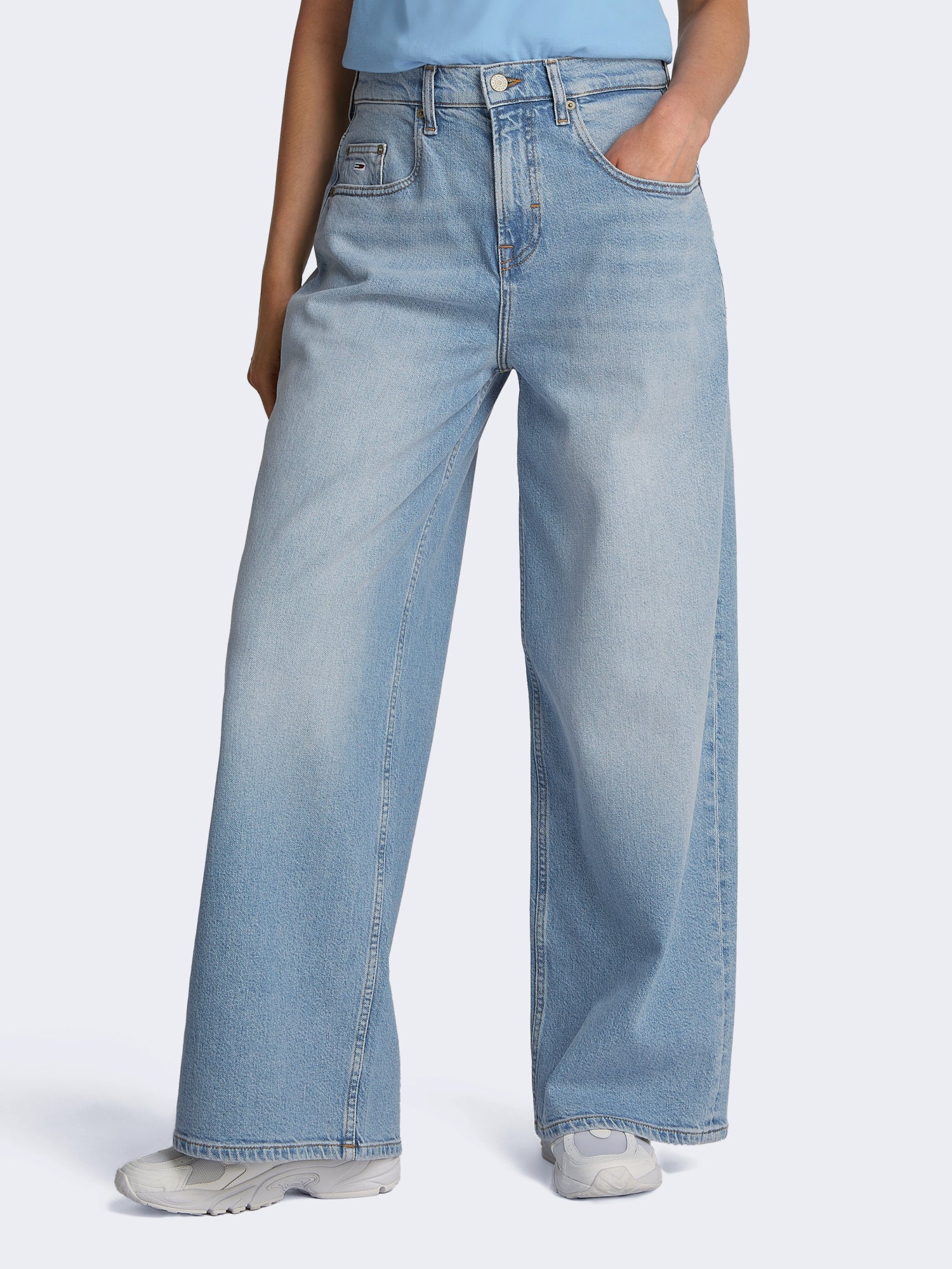 Tommy Jeans Relaxed, Weit  hellblau