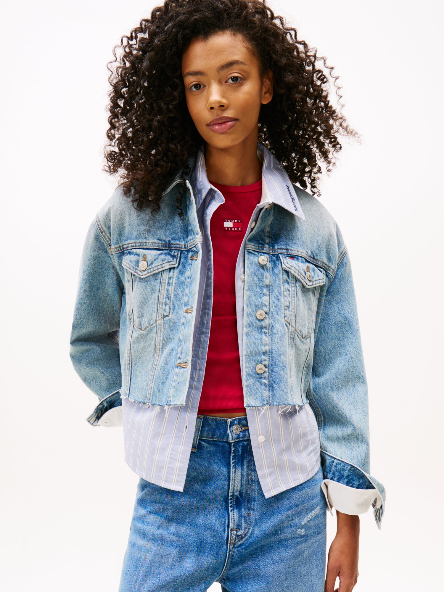 Tommy Jeans Jeansjacken  hellblau