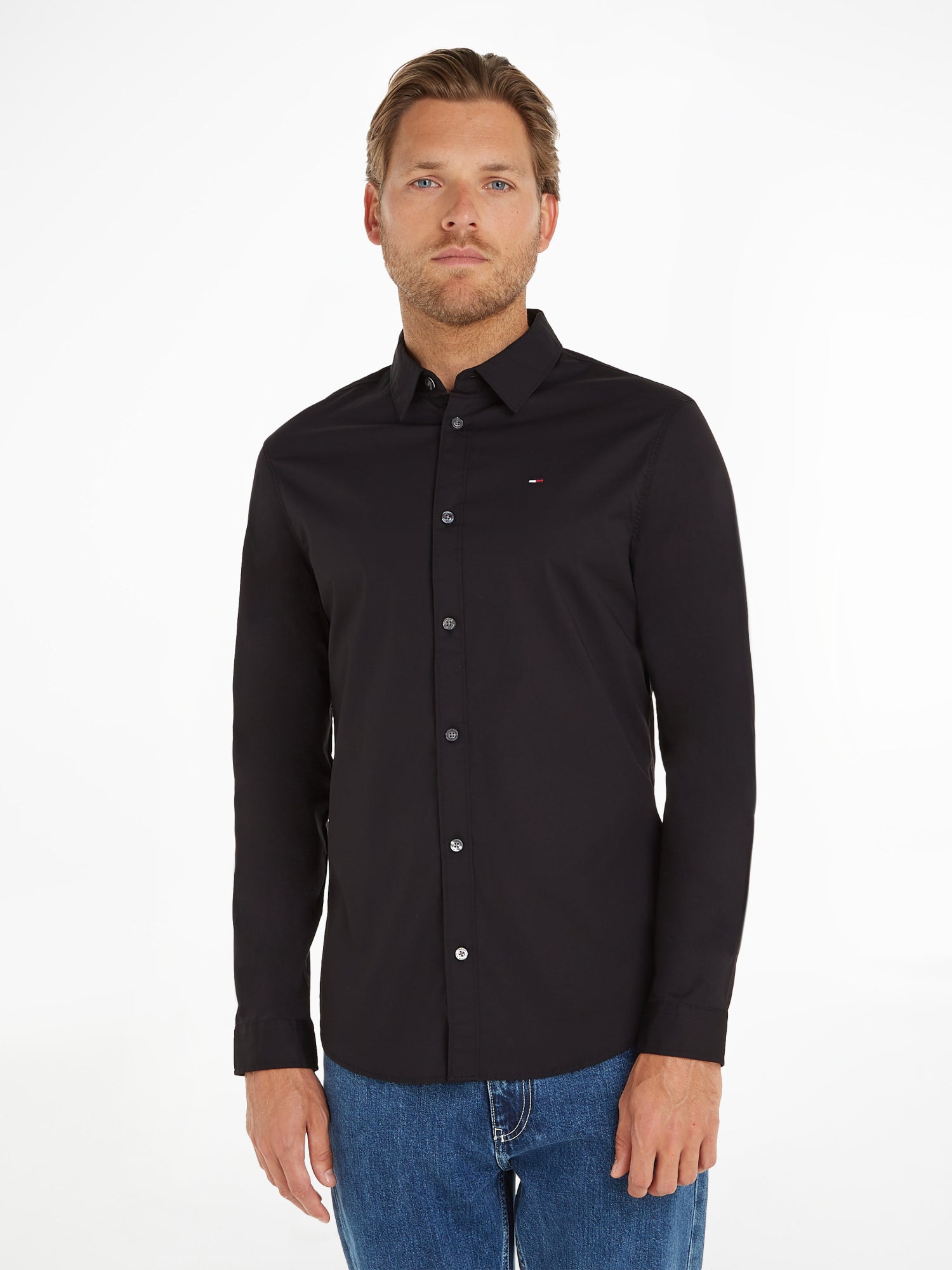 Tommy Jeans Hemden  schwarz