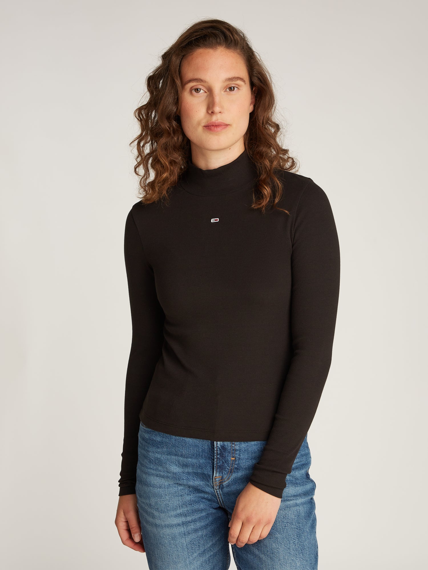 Tommy Jeans Langarmshirts  schwarz