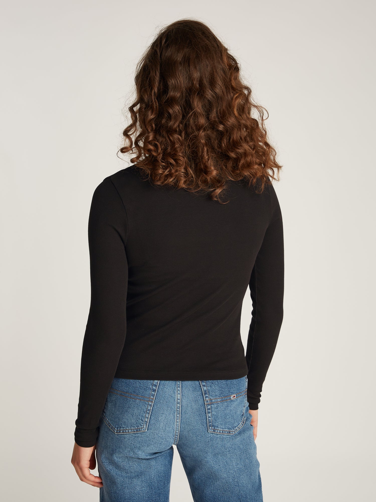 Tommy Jeans Langarmshirts  schwarz
