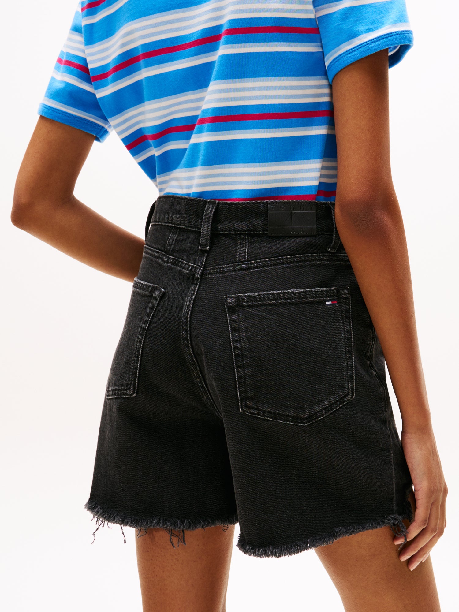Tommy Jeans Jeansshorts  schwarz