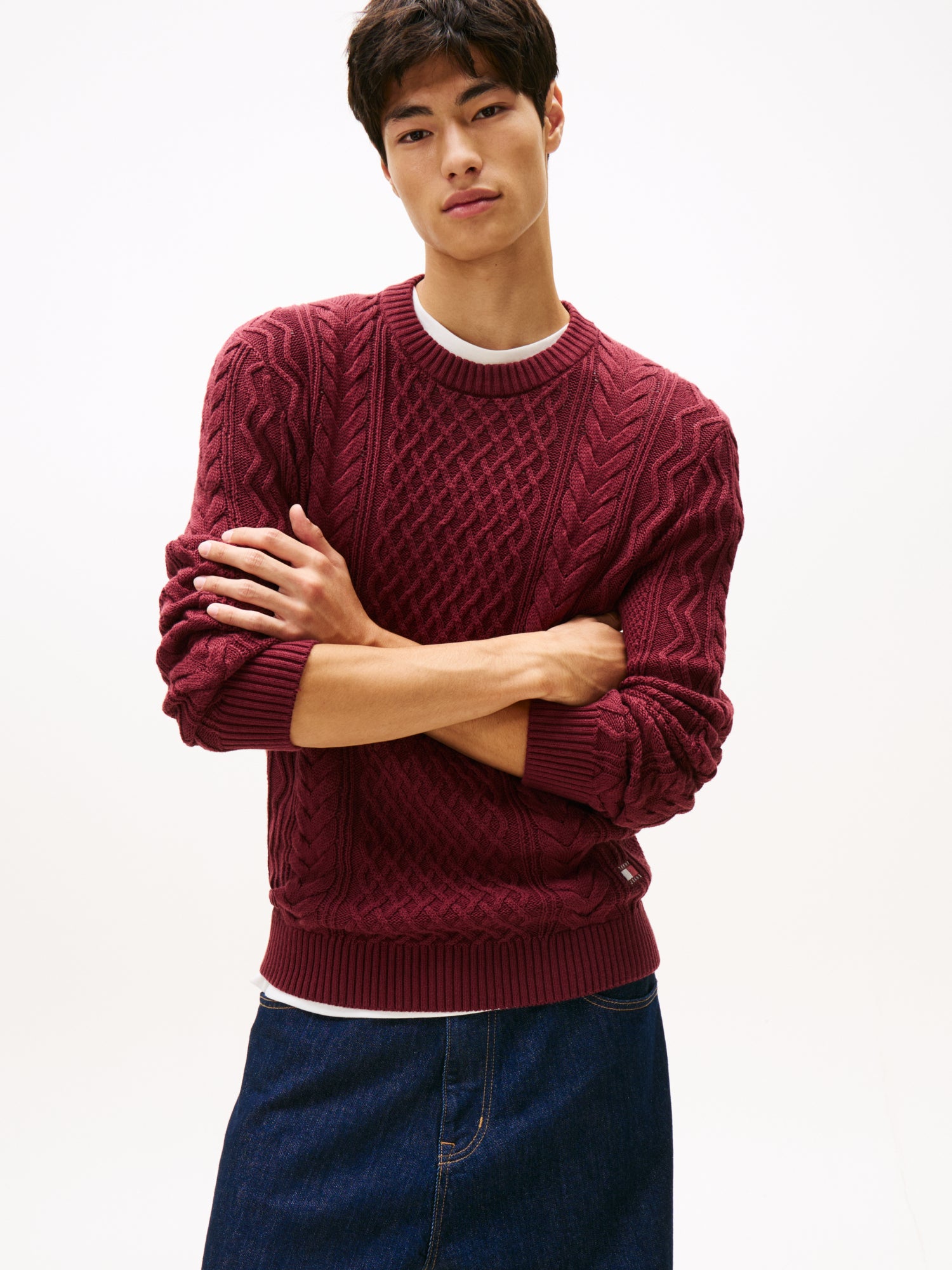 Tommy Jeans Pullover  dunkelrot