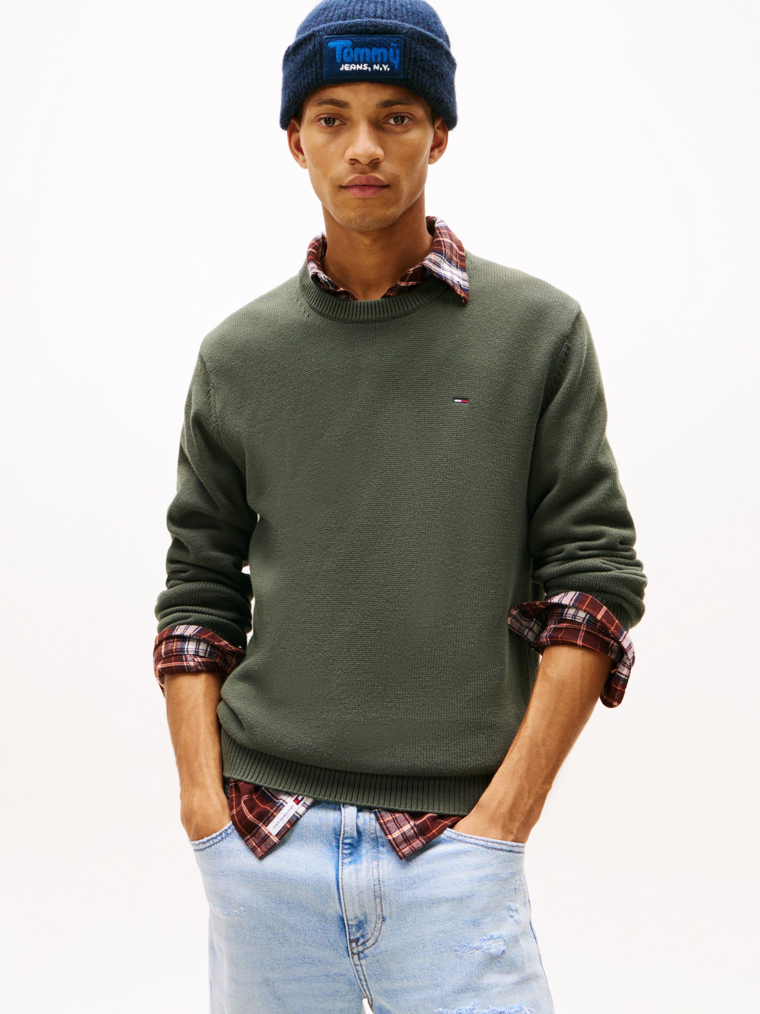 Tommy Jeans Pullover  grün