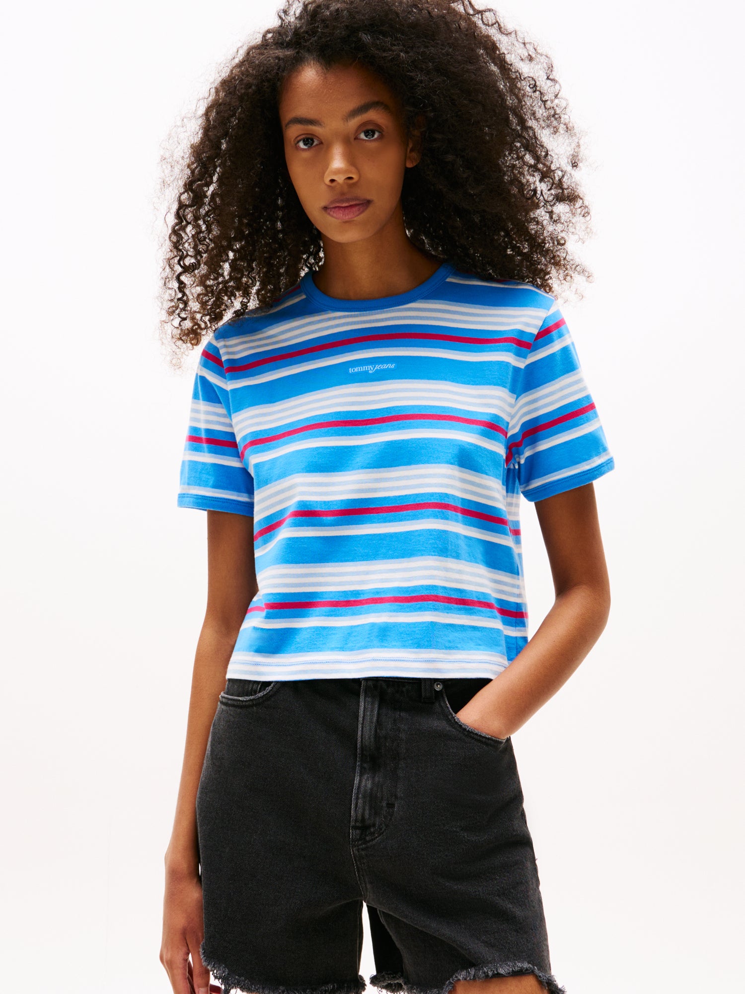Tommy Jeans T-Shirts  hellblau