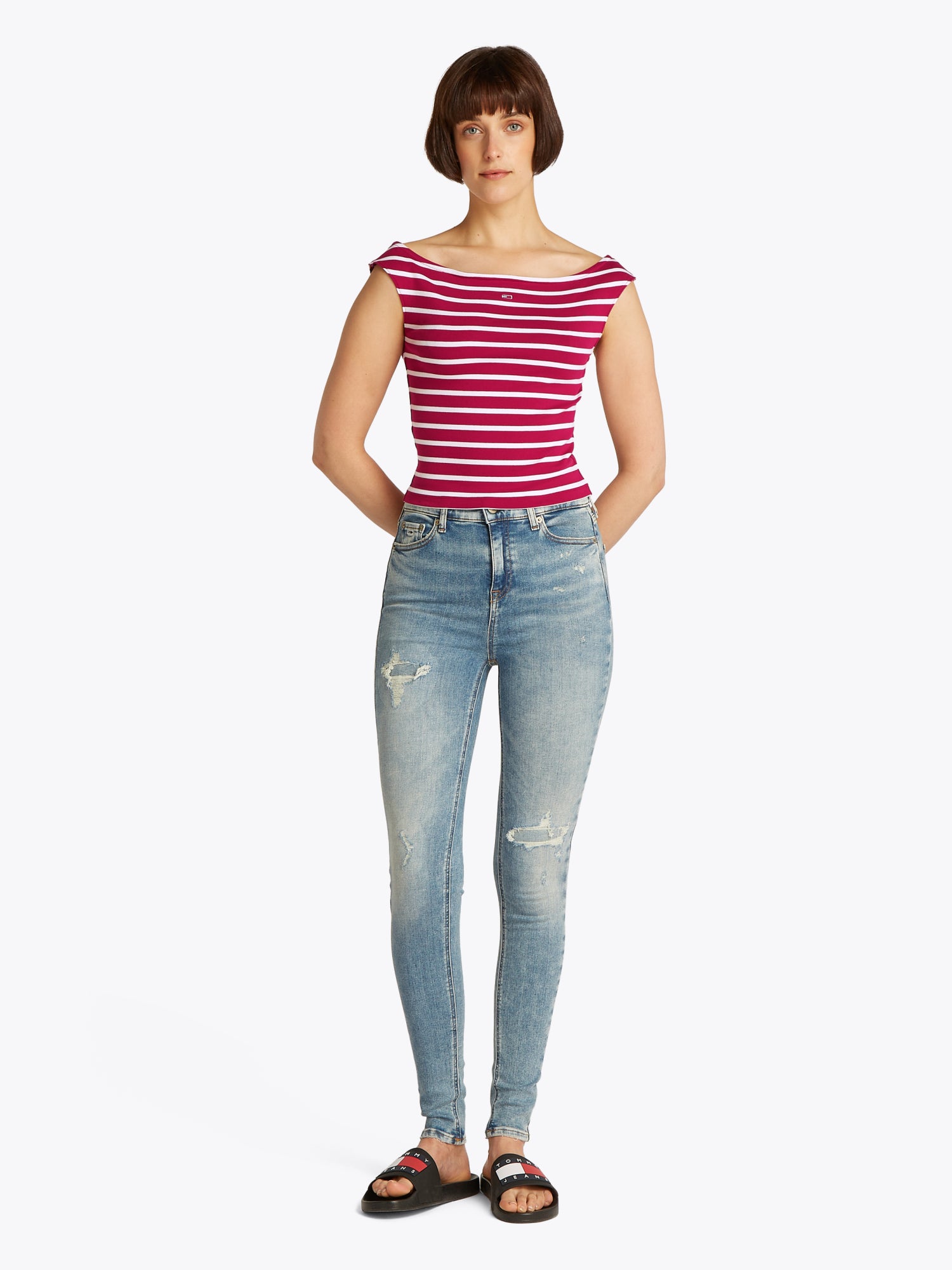 Tommy Jeans T-Shirts  pink