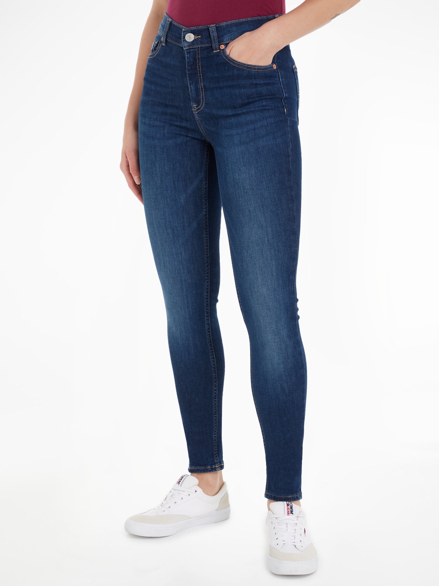 Tommy Jeans Skinny, Slim  dunkelblau